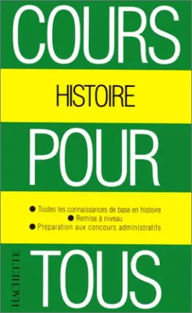 Couverture du produit · Cours pour tous : l'histoire