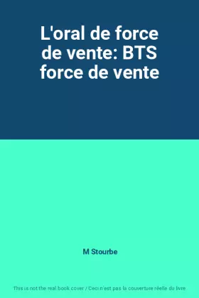 Couverture du produit · L'oral de force de vente: BTS force de vente