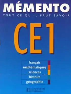 Couverture du produit · Mémentos, CE1