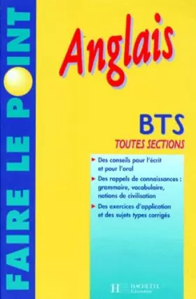 Couverture du produit · Anglais: BTS toutes sections