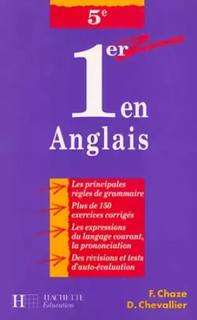 Couverture du produit · Premier en anglais, 5e