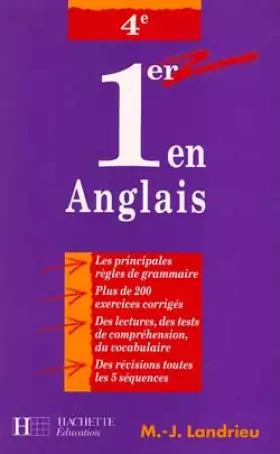 Couverture du produit · 1er en Anglais, classe de 4e