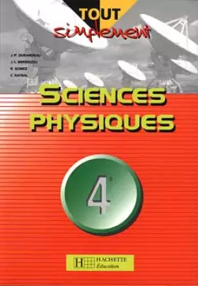 Couverture du produit · Sciences physiques, 4ème