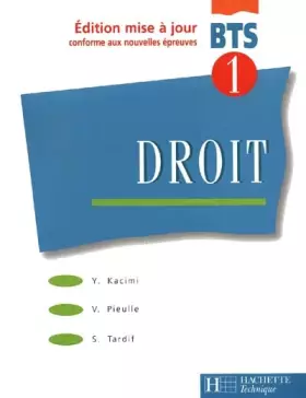 Couverture du produit · Droit - BTS, première année, élève