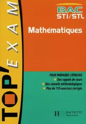 Couverture du produit · Top'exams : Mathématiques, BAC STI-STL