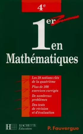 Couverture du produit · Premier en mathématiques, 4e édition, 1999