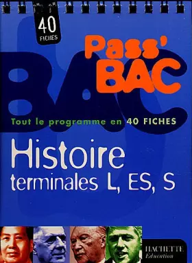 Couverture du produit · Pass'Bac : Histoire, terminales L - ES - S (Fiches)