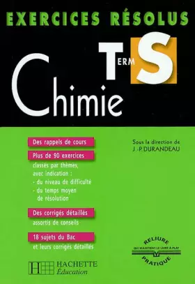 Couverture du produit · Exercices résolus : Chimie, Terminale S