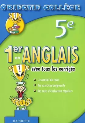 Couverture du produit · 1er en Anglais, 5ème (+ corrigés)