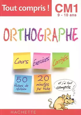 Couverture du produit · Orthographe CM1 9-10ans