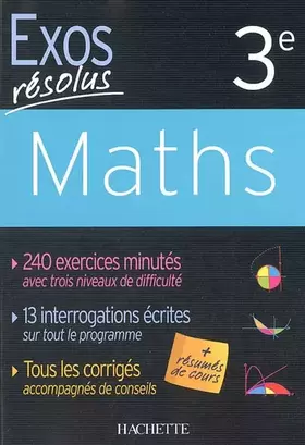 Couverture du produit · Maths 3e