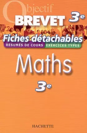 Couverture du produit · Maths 3e