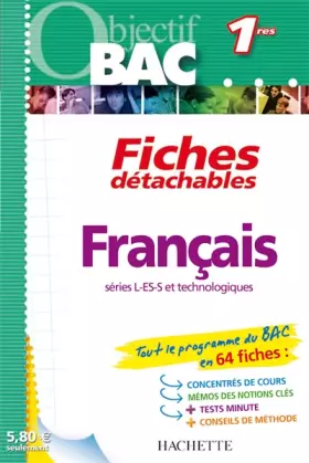 Couverture du produit · Français 1e L, ES, S et technologiques