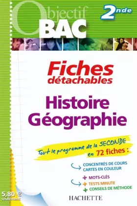 Couverture du produit · Fiches détachables Histoire-Géographie 2nde