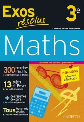 Couverture du produit · Maths 3e