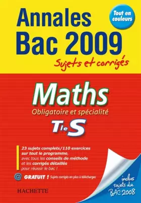 Couverture du produit · Maths Obligatoire et spécialité Tle S: Sujets et corrigés