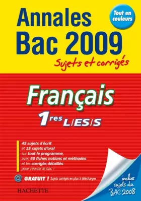 Couverture du produit · Français 1e L/ES/S : Sujets et corrigés