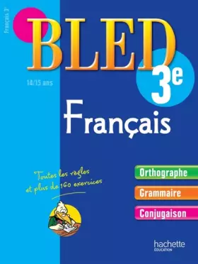 Couverture du produit · Cahier Bled - Français 3ème - 14-15 ans