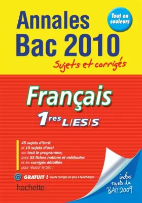 Couverture du produit · Français 1res L/ ES/ S 2010