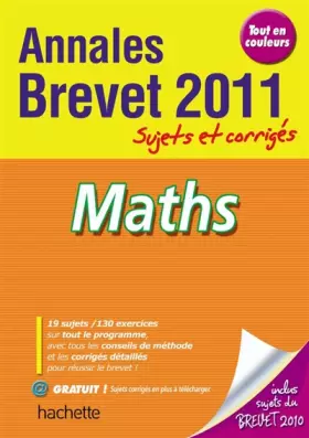 Couverture du produit · Maths Brevet : Sujets et corrigés