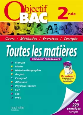 Couverture du produit · OBJECTIF BAC - Toutes les matières 2nde