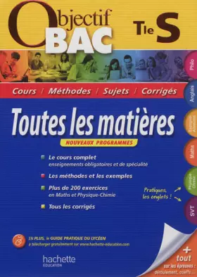 Couverture du produit · Objectif Bac - Toutes les matières Terminale S