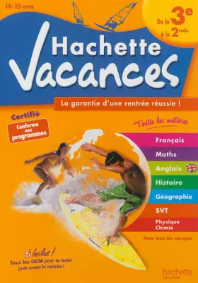 Couverture du produit · Hachette Vacances - De la 3ème à la 2de