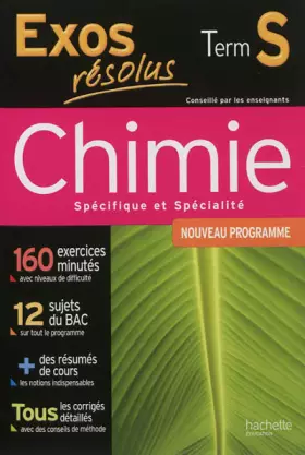 Couverture du produit · Chimie Tle S spécifique et spécialité : Nouveau programme
