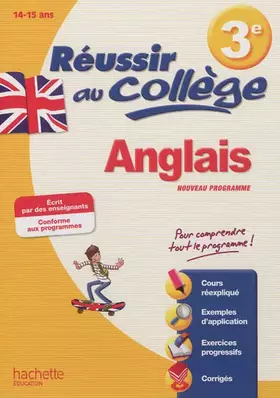 Couverture du produit · Réussir au collège - Anglais 3e: 14-15 ans