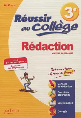 Couverture du produit · Réussir au collège - Rédaction 3e