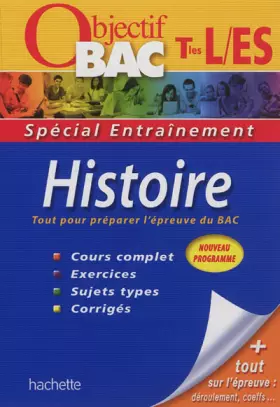 Couverture du produit · Objectif Bac - Entraînement - Histoire Terminales ES/L