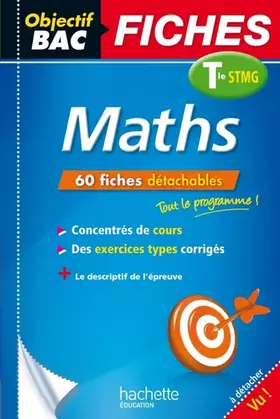 Couverture du produit · Objectif Bac - Fiches détachables - Maths -Terminale STMG