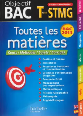 Couverture du produit · Objectif Bac - Toutes les matières Terminale STMG