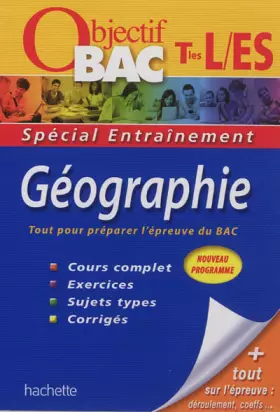 Couverture du produit · Objectif Bac - Entraînement - Géographie Terminales ES/L