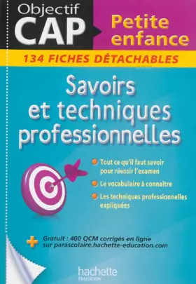 Couverture du produit · Fiches CAP Petite enfance Savoirs et techniques professionnelles