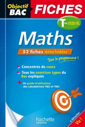 Couverture du produit · Fiches détachables Maths Terminales STI2D-STL