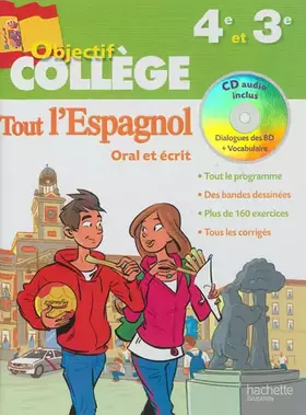 Couverture du produit · Objectif Collège - Tout l'espagnol - 4e et 3e