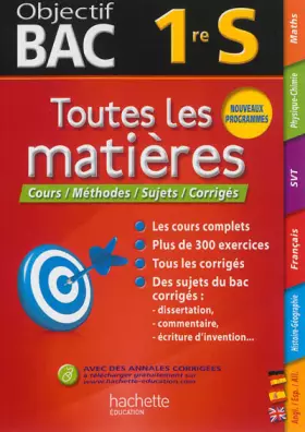 Couverture du produit · Objectif Bac - Toutes les matières 1re S