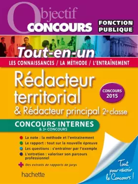 Couverture du produit · Tout-en-un Rédacteur Territorial concours interne