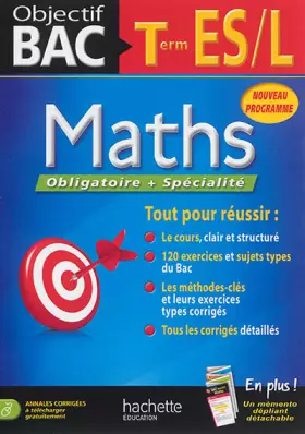 Couverture du produit · Objectif Bac - Maths Terminales ES/L