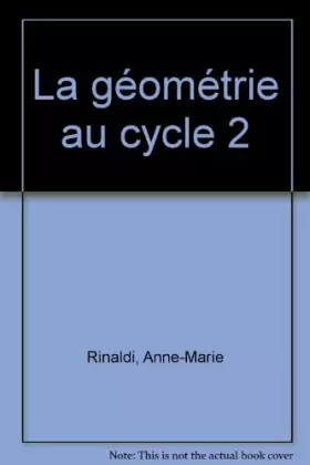 Couverture du produit · La géométrie au cycle 2