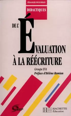 Couverture du produit · De l'évaluation à la réécriture