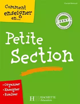 Couverture du produit · Comment enseigner en petite section