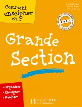 Couverture du produit · Comment enseigner en grande section