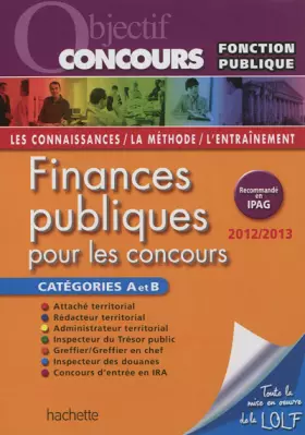 Couverture du produit · Finances Publiques Cat A et B 2012-2013