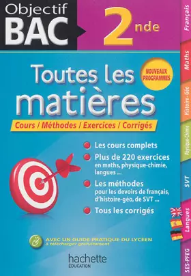 Couverture du produit · Objectif bac Toutes les Matières 2nde