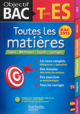 Couverture du produit · Objectif Toutes les matières Terminale ES