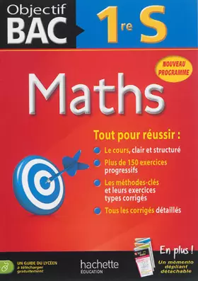 Couverture du produit · Objectif Bac Maths 1re S