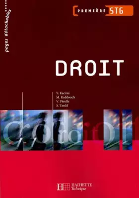 Couverture du produit · Droit 1e STG