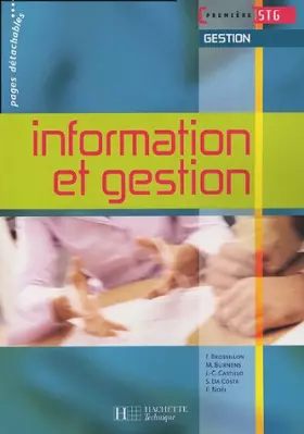 Couverture du produit · Information et gestion 1e STG Gestion